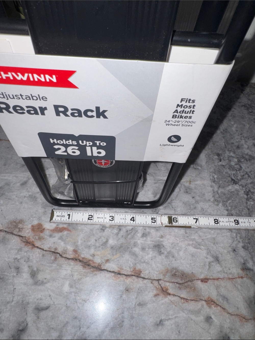 Schwinn Black Adjustable Rear Rack - Picture 10 of 10